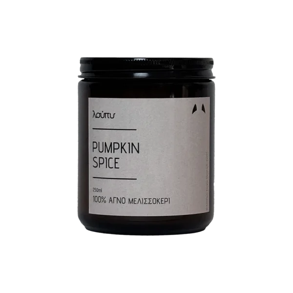 Αρωματικό Κερί Pumpkin Spice – 100% Μελισσοκέρι – 100ml και 250ml | λούπυ
